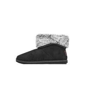 Skechers Meant to Be Booties Black Suede Faux Fur Womens Size 9M New in Box